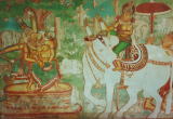 宮殿内のヒンドゥー壁画